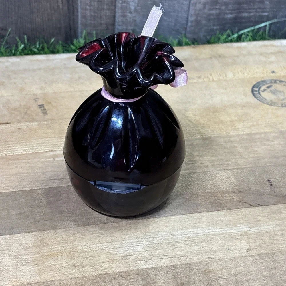 Vintage MCM Pop Up Ballerina Ring Jewelry Box Burgundy Acrylic Novelty Box